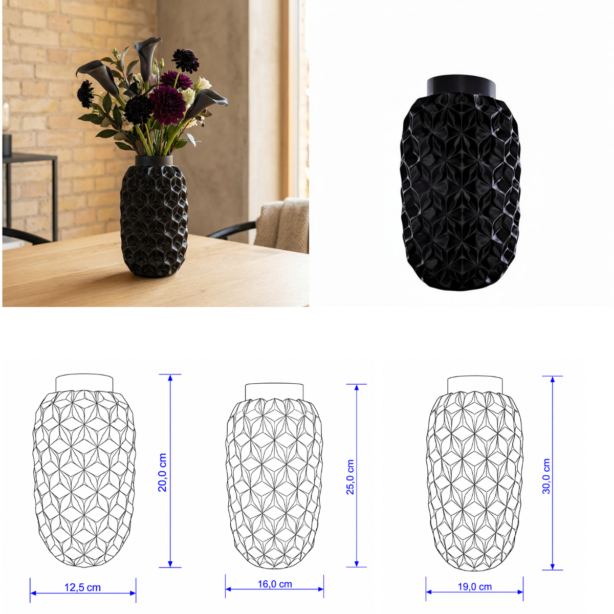 Prismavaas Collectie 20 ,25 en 30 cm vanaf