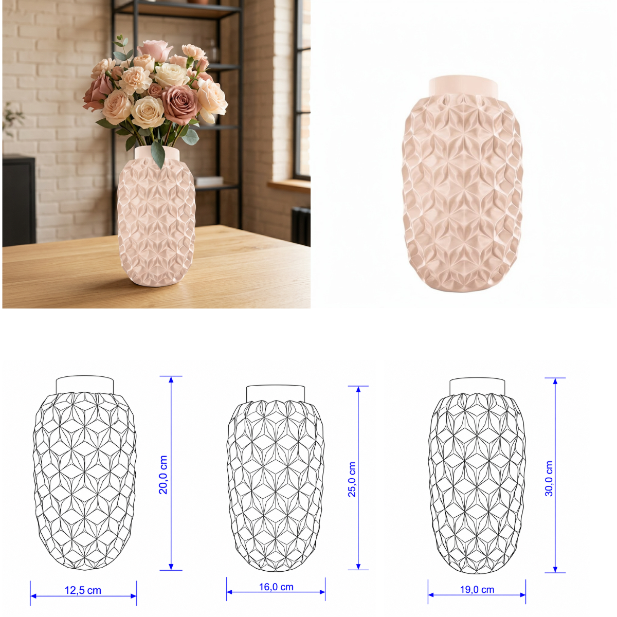 Prismavaas Collectie 20 ,25 en 30 cm vanaf