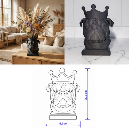 Bulldog vaas Collectie 20 CM