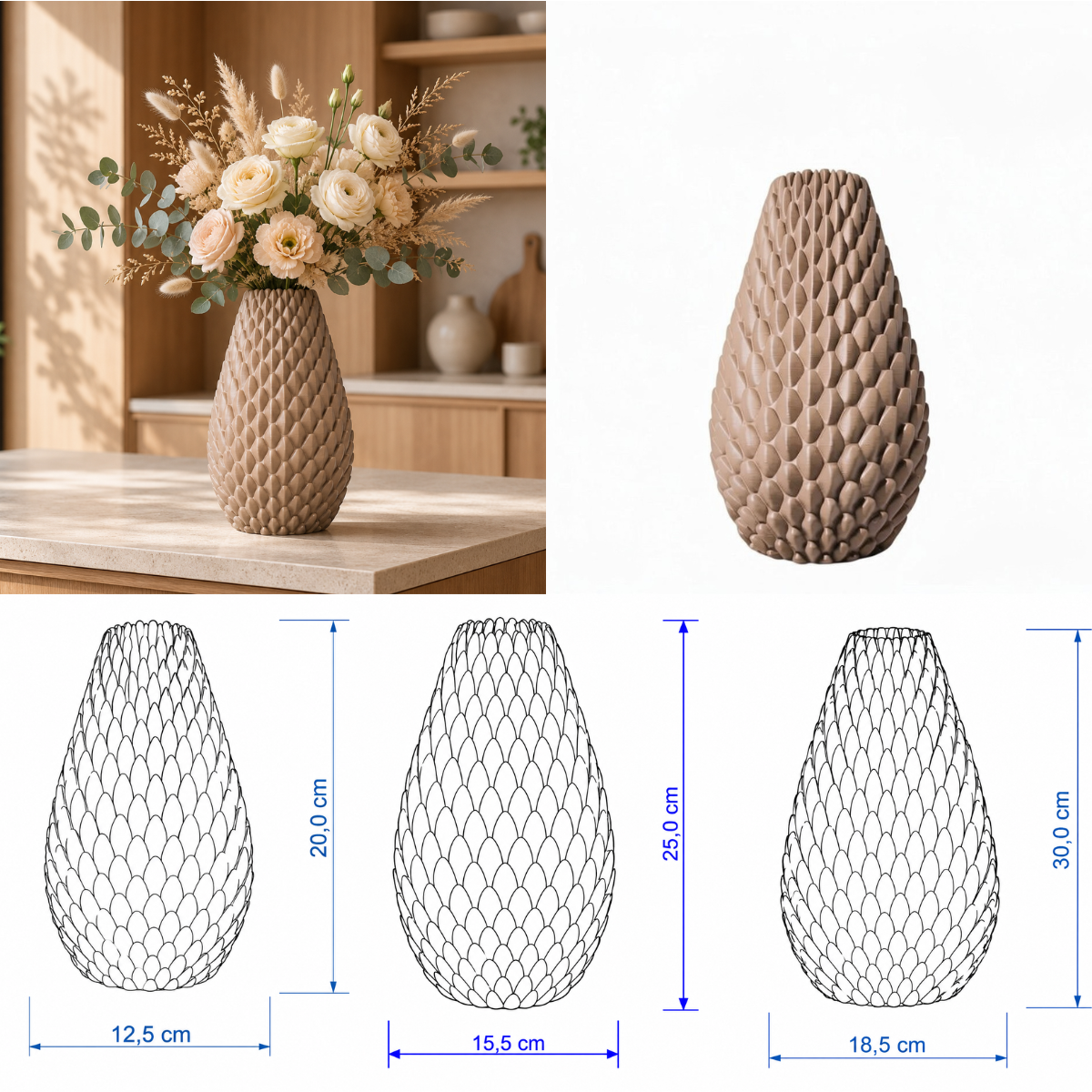 Dragon Egg vaas Collectie 20,25 en 30 cm vanaf