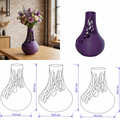 Nectra vaas Collectie 20 ,25 en 30 cm vanaf