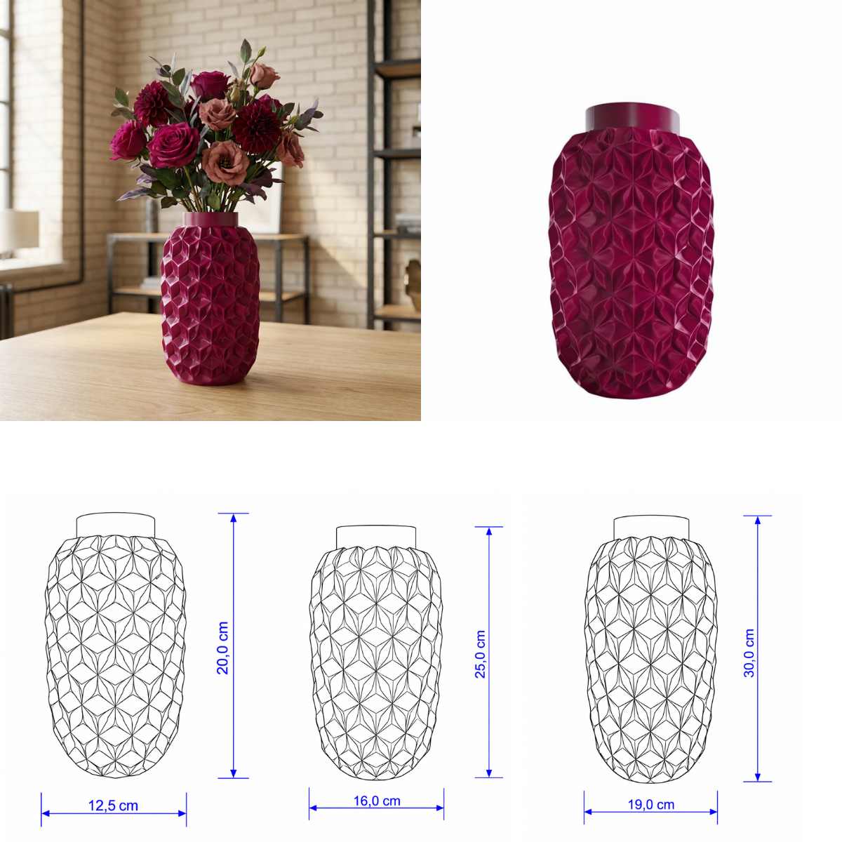 Prismavaas Collectie 20 ,25 en 30 cm vanaf