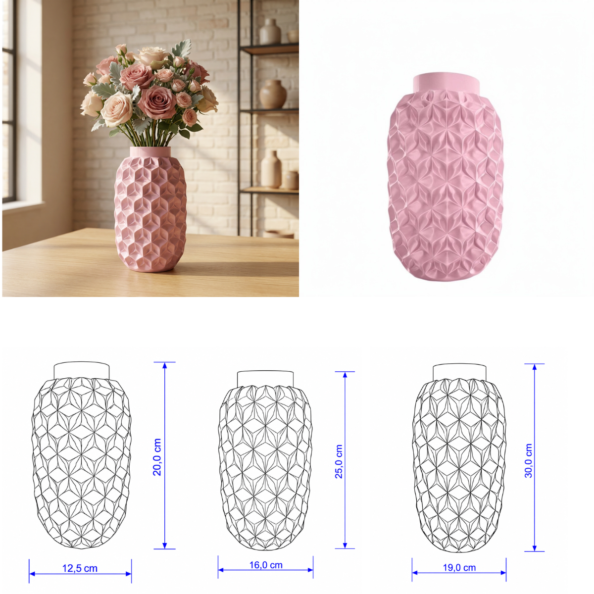 Prismavaas Collectie 20 ,25 en 30 cm vanaf