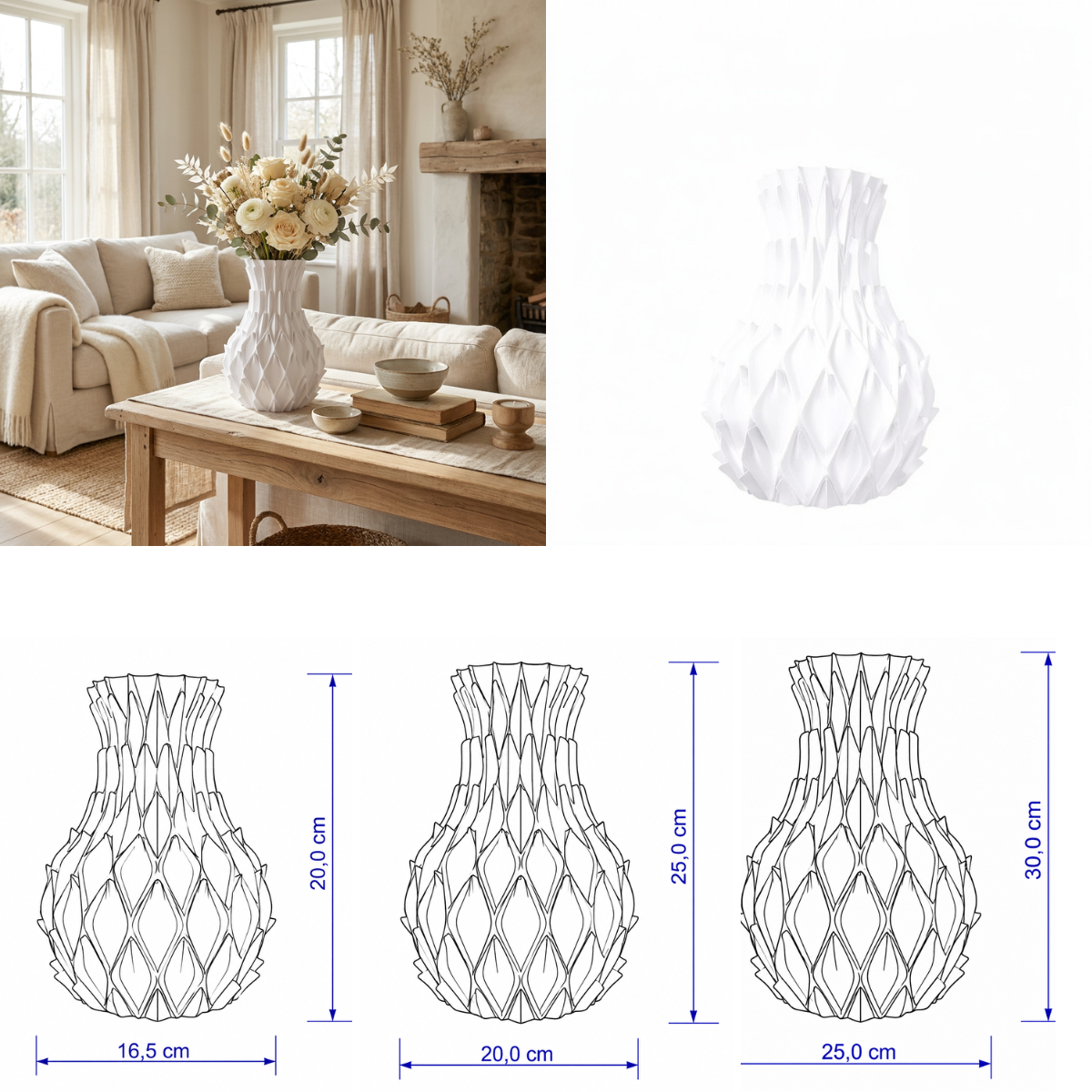 Predathorn vaas Collectie 20 ,25 en 30 cm vanaf