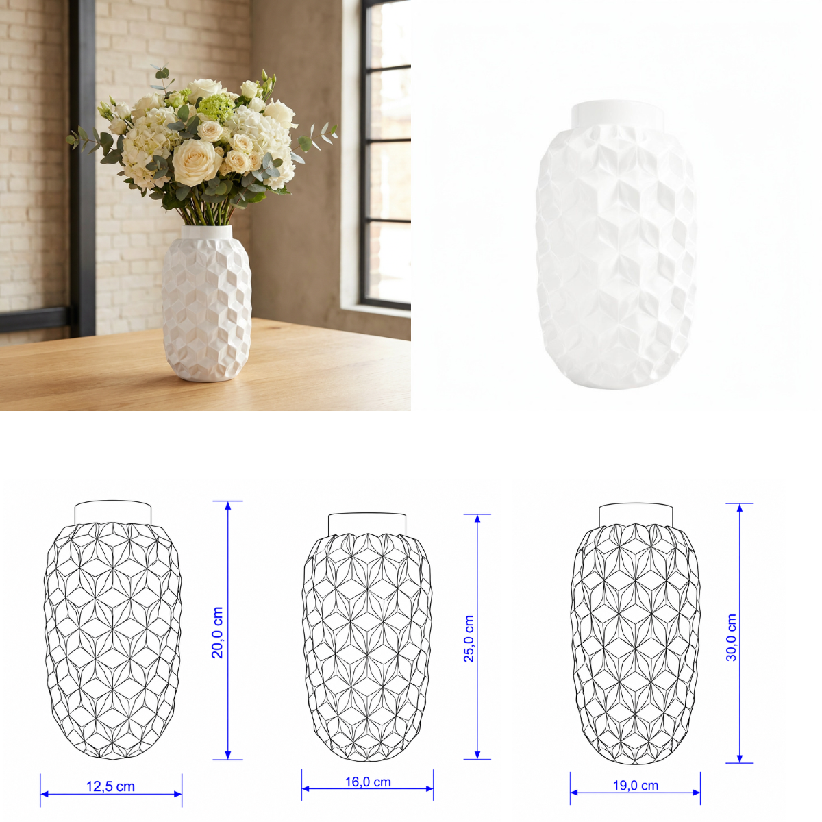 Prismavaas Collectie 20 ,25 en 30 cm vanaf