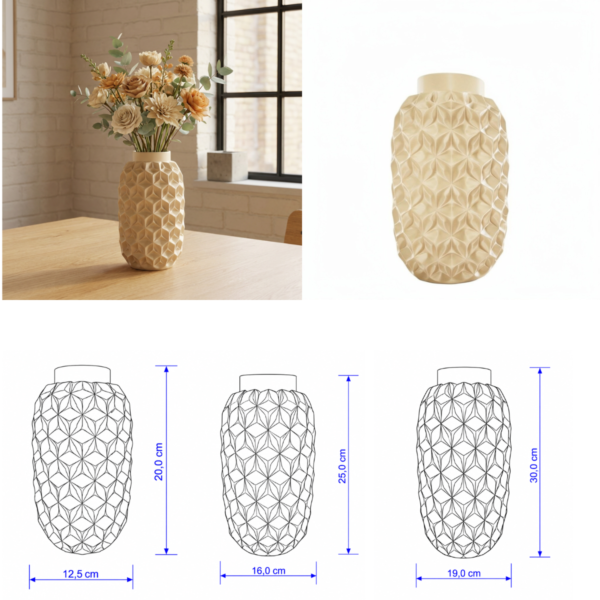 Prismavaas Collectie 20 ,25 en 30 cm vanaf
