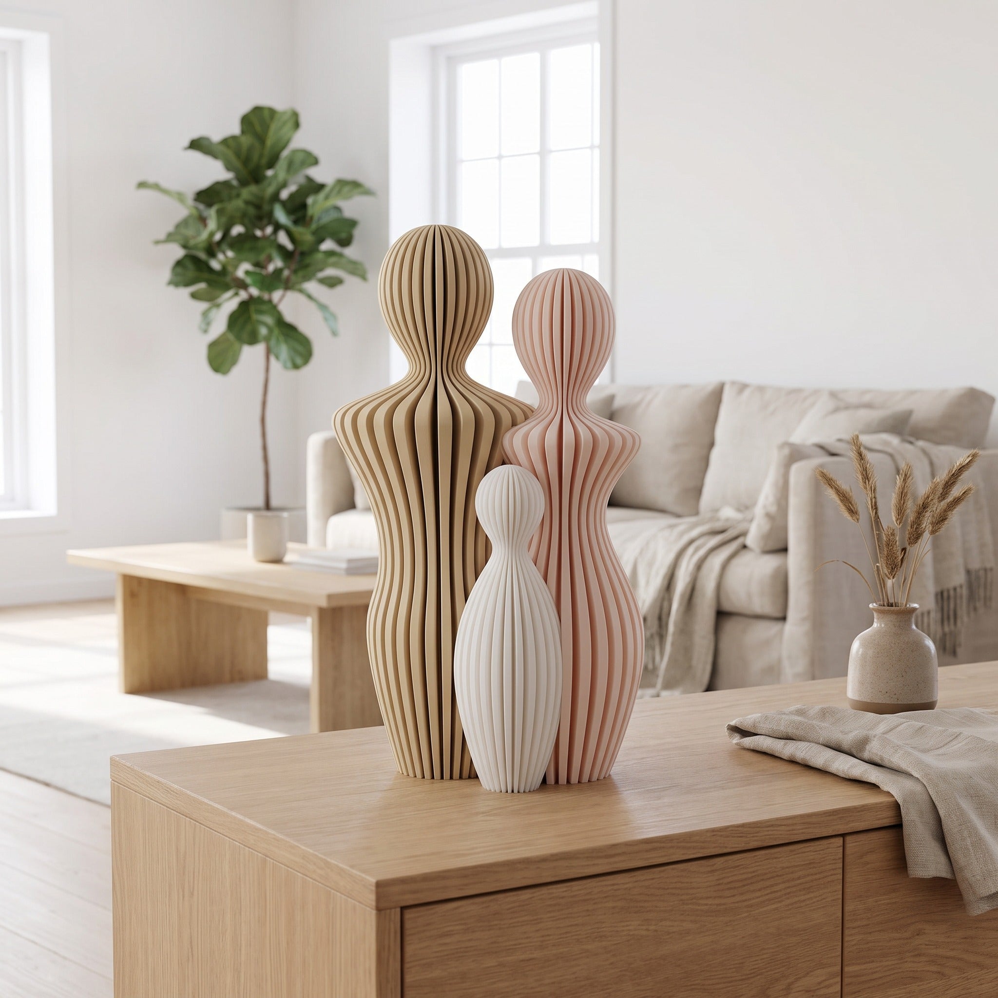 Familie beeldjes gezin met kinderen Desert Elegance