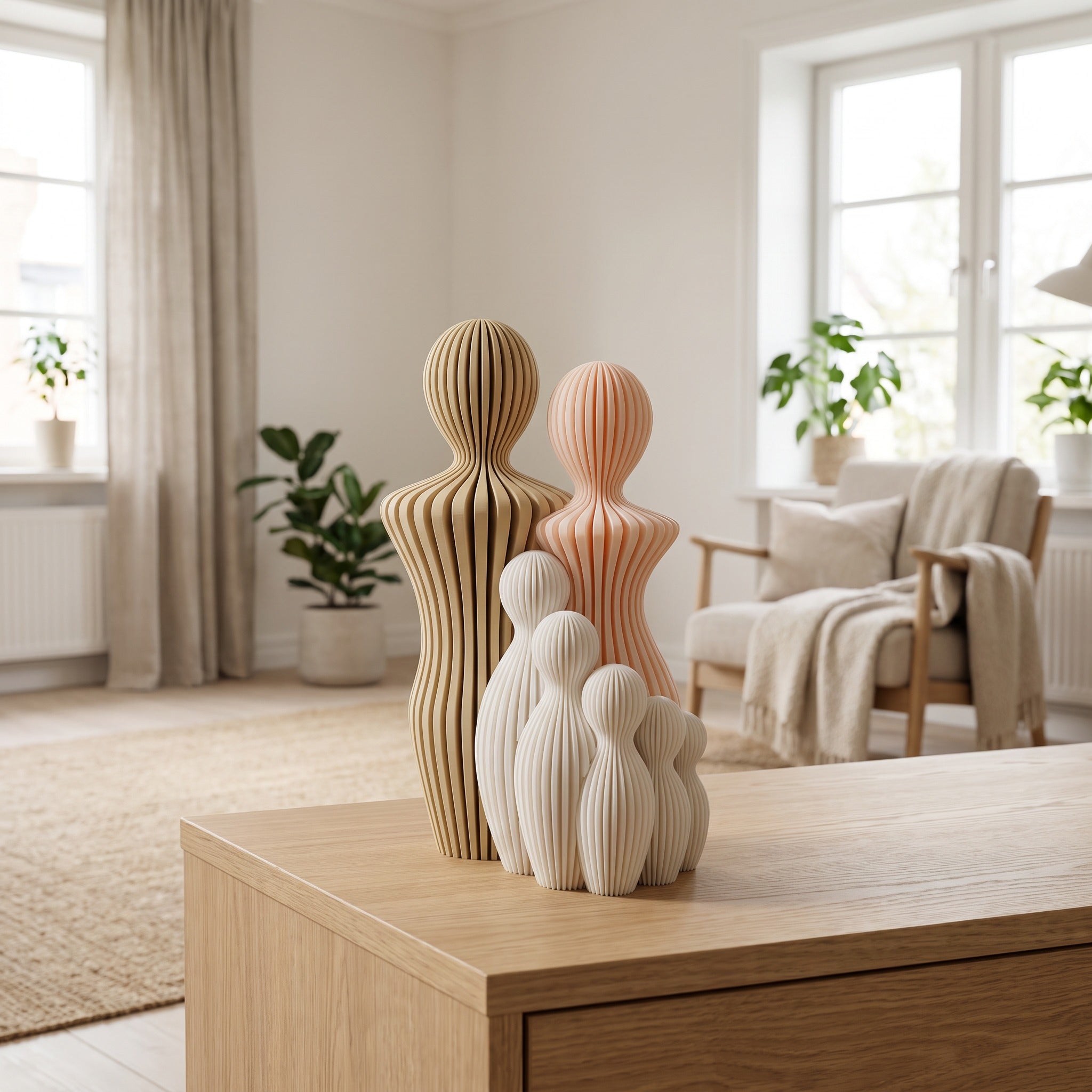 Familie beeldjes gezin met kinderen Desert Elegance