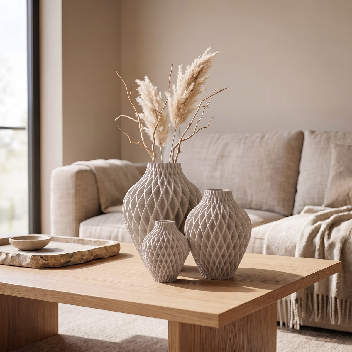 Diamora Set – 3-delige designvazenset