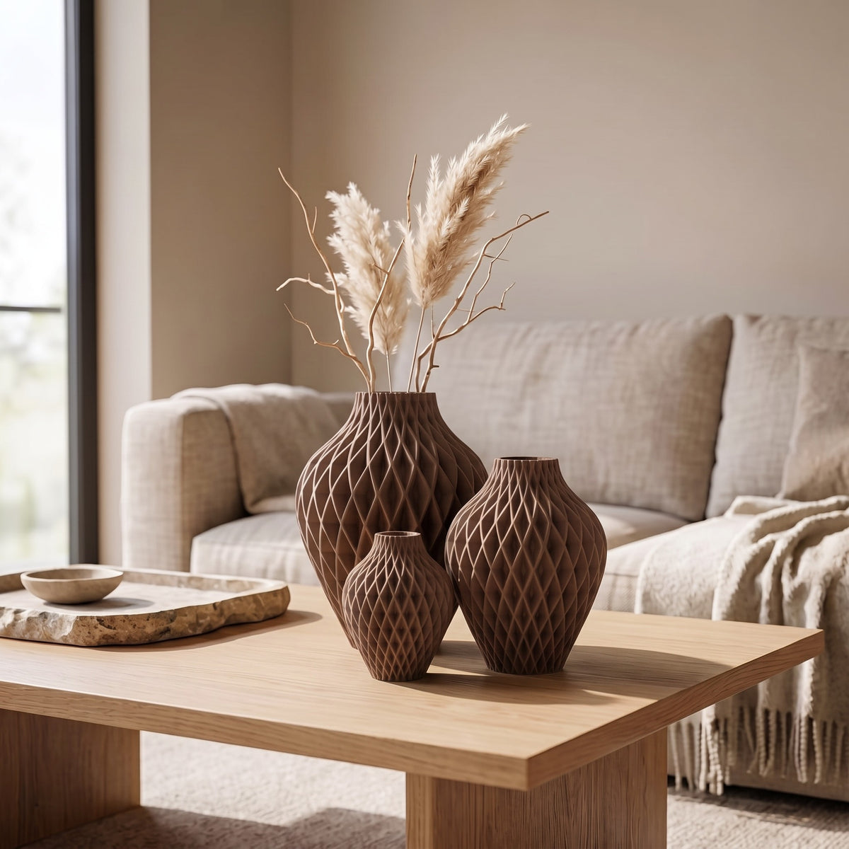 Diamora Set – 3-delige designvazenset