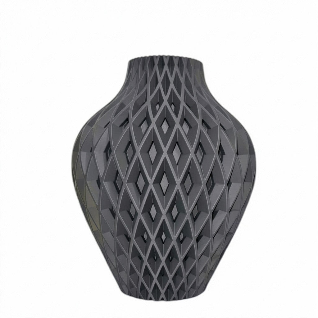 Diamora Vaas — Luxe Design Vaas met Diamantpatroon