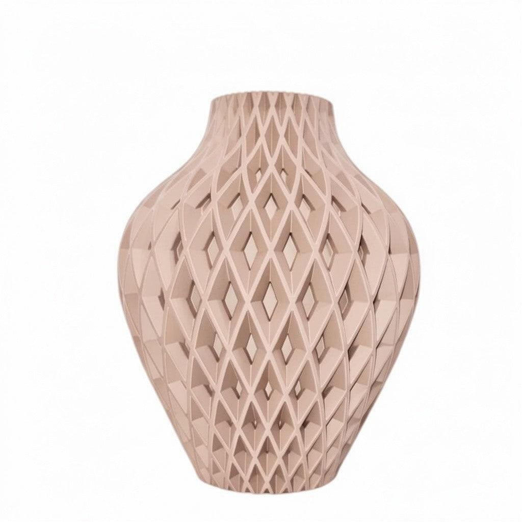 Diamora Vaas — Luxe Design Vaas met Diamantpatroon