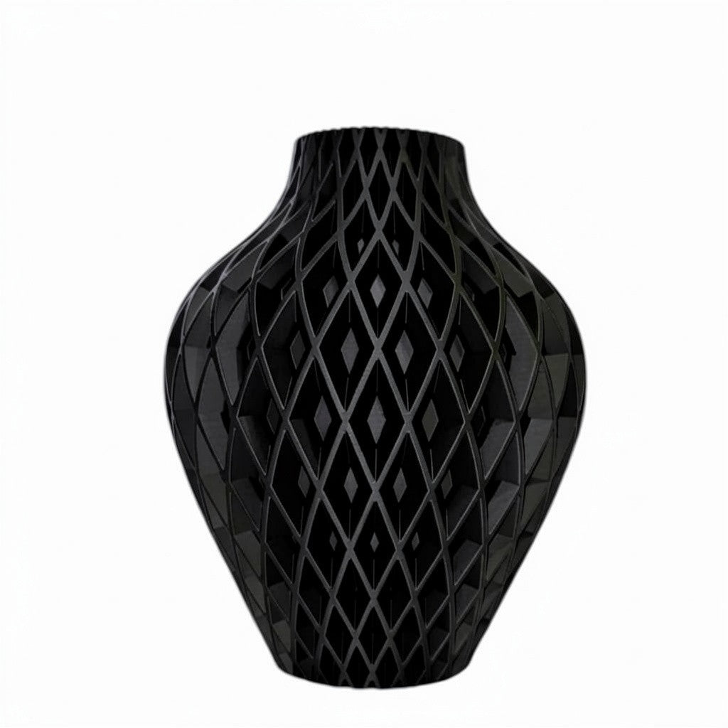 Diamora Vaas — Luxe Design Vaas met Diamantpatroon