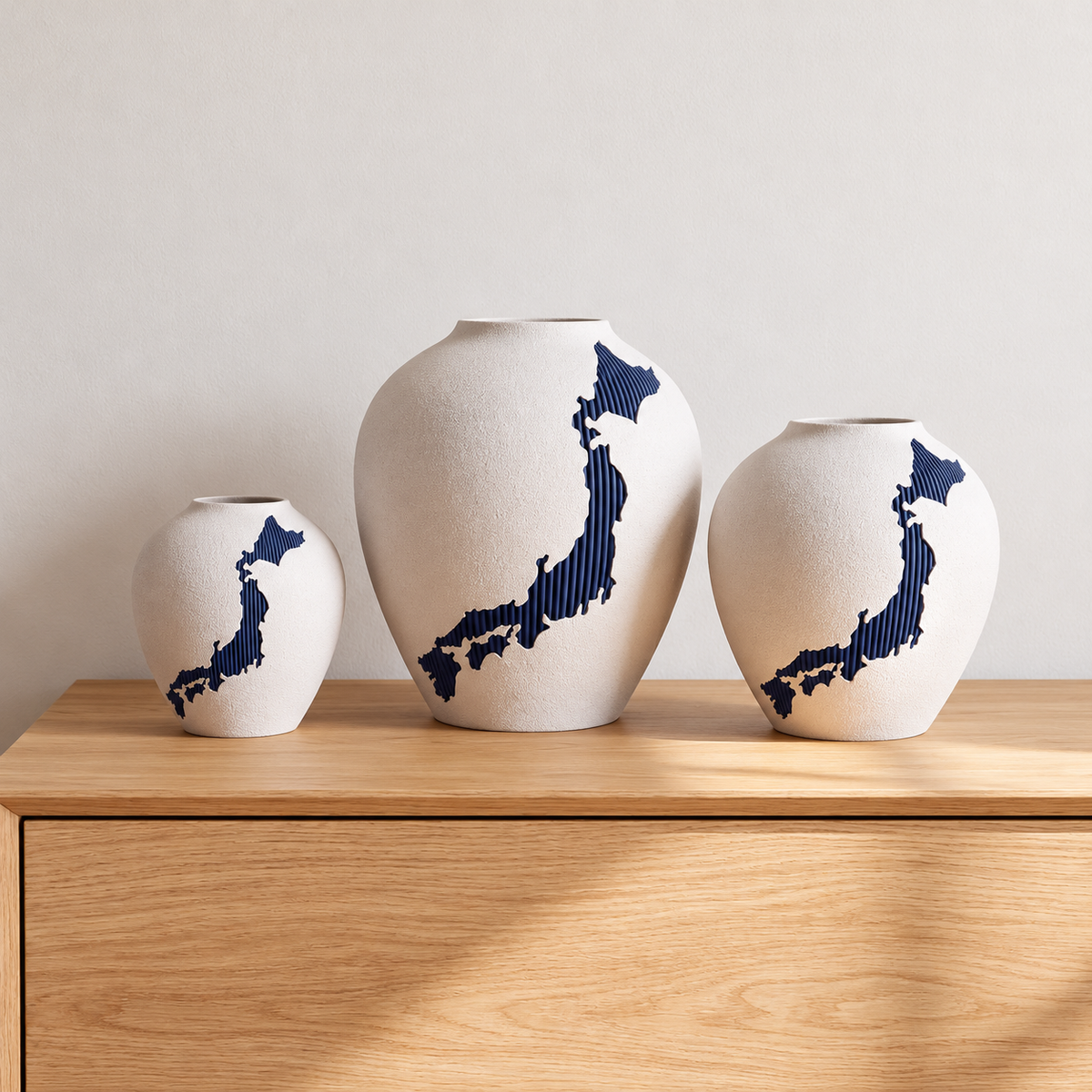 Kintsu Nihon Set – 3-delige designvazenset