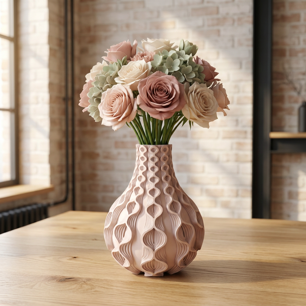 Floria vaas Beige