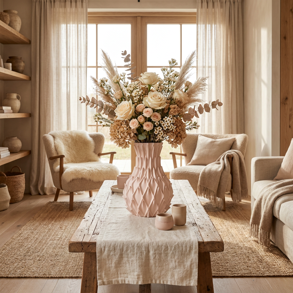 Predathorn vaas beige
