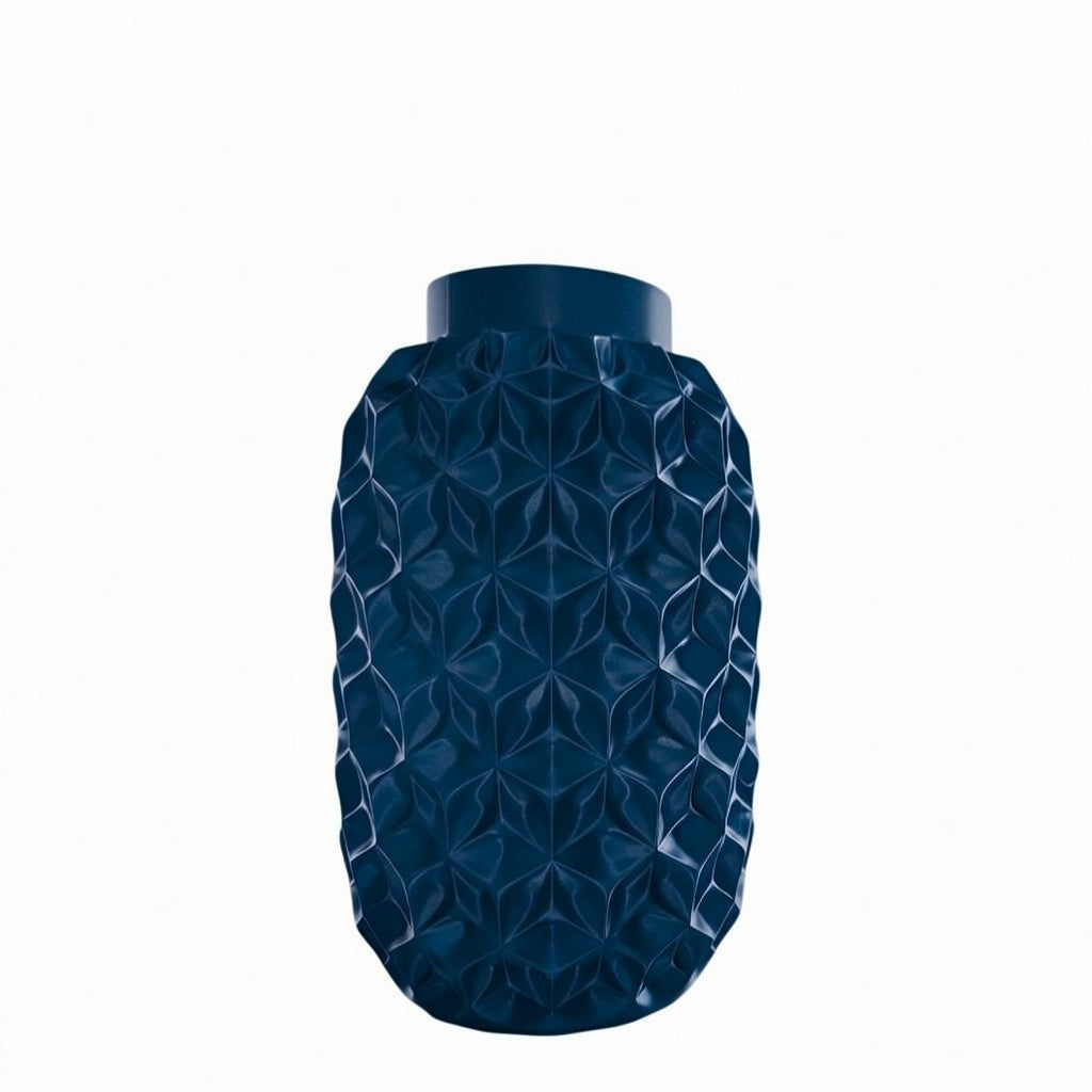 Prisma vaas blauw