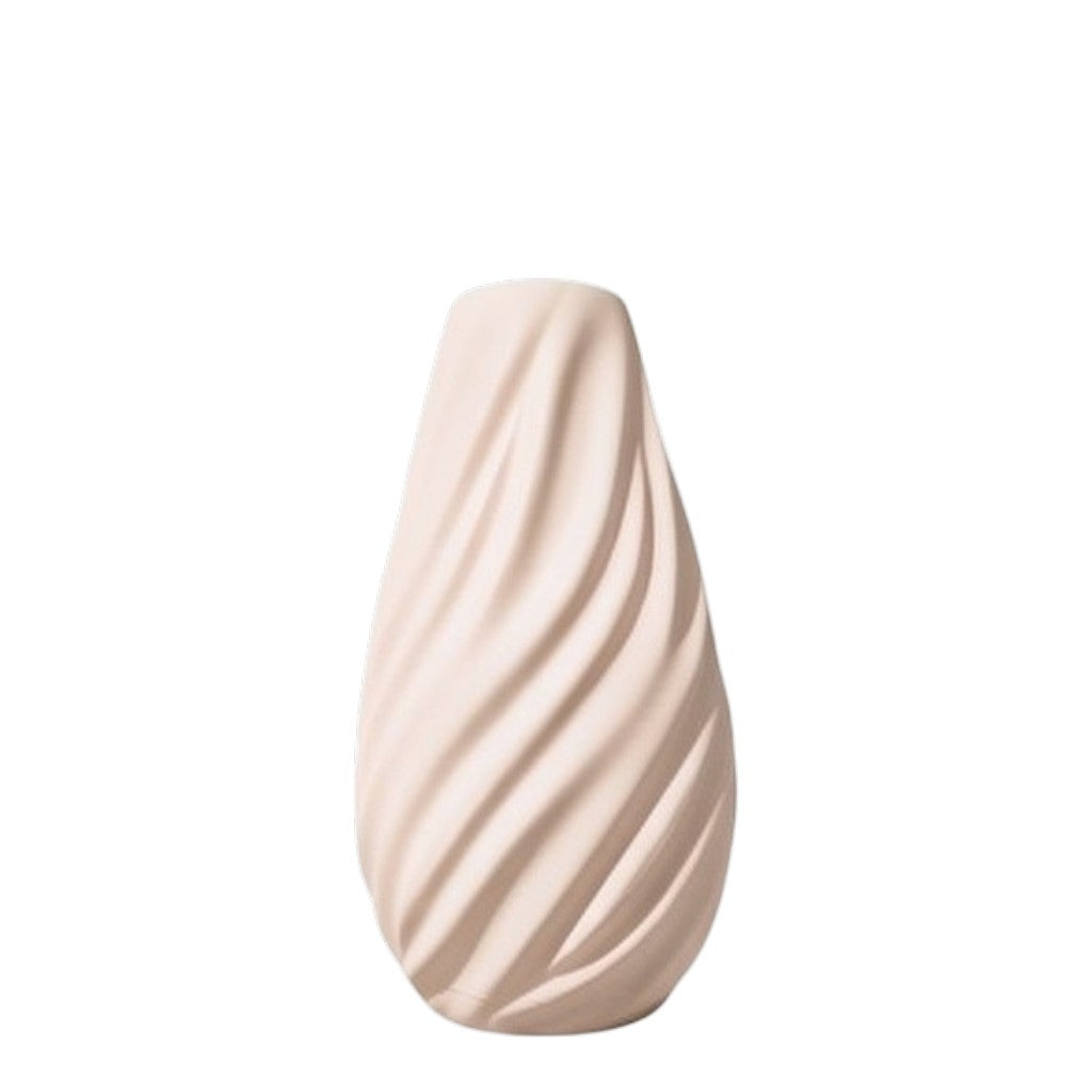 Spiraal vaas beige