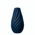Spiraal vaas donker blauw