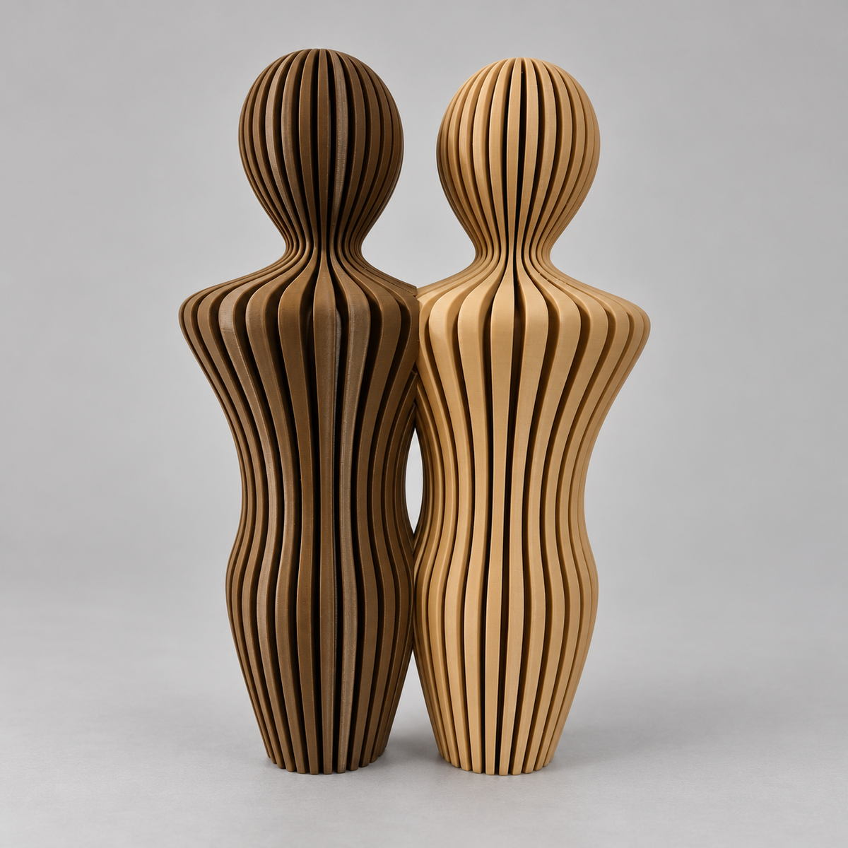 Koppelbeeldje twee mannen 18/25/30 cm – Samen voor altijd | Crafted3D