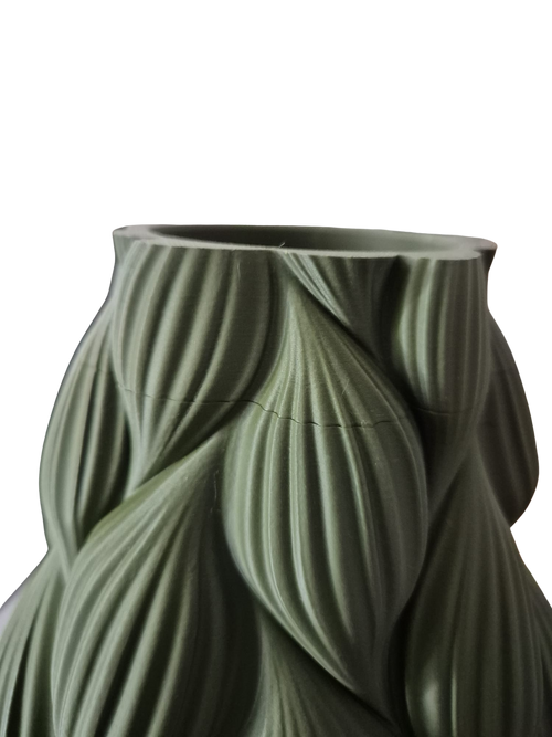 Bubble vaas olijf groen 25 cm (Tweedekans collectie)