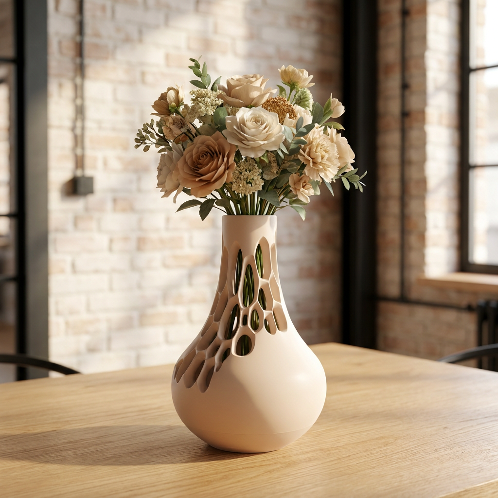 Nectra vaas beige