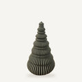 Nordic Kerstboom 14 cm in Sage Stone, geribbelde Scandinavische kerstdecoratie van Crafted3D