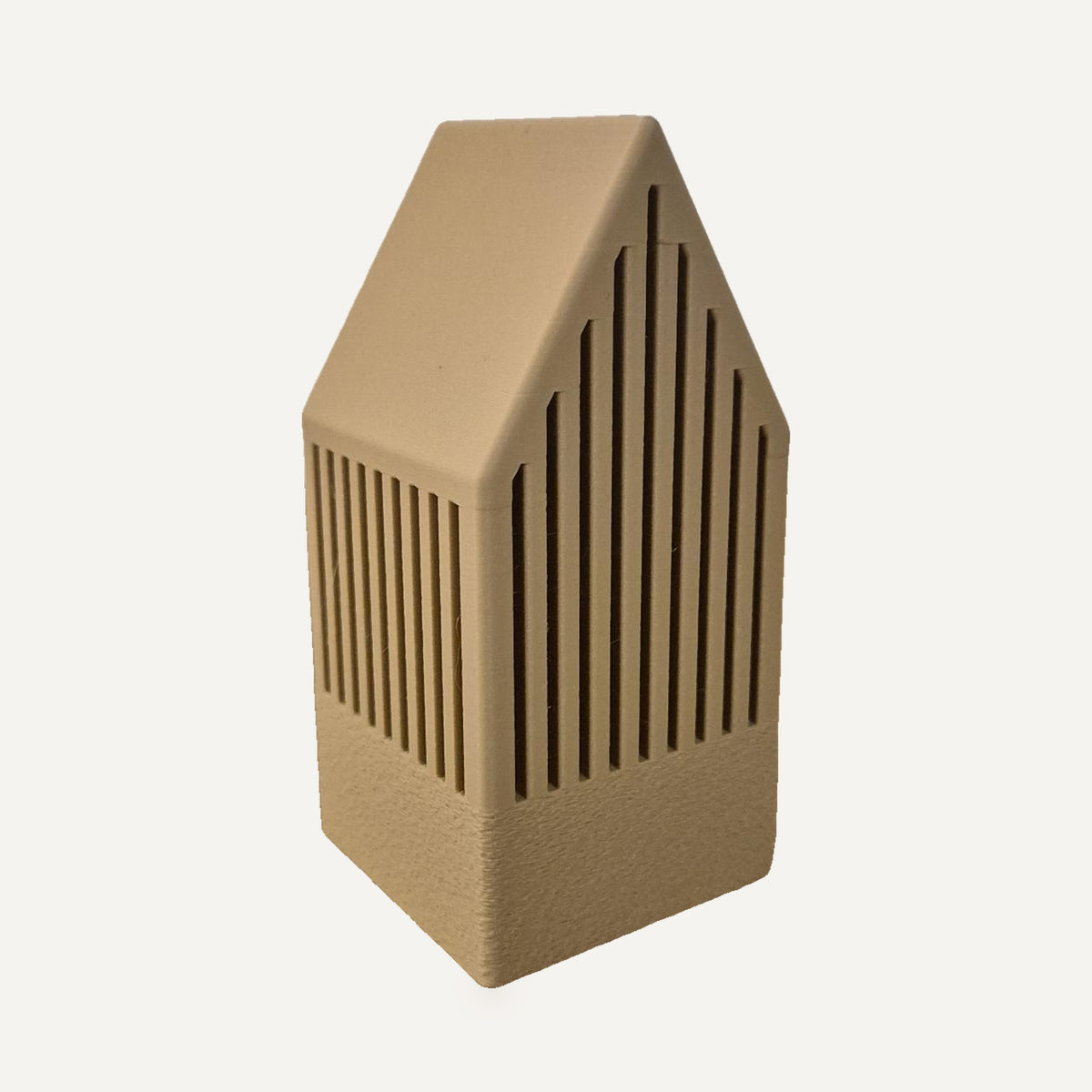 Sfeerhuisje voor ledverlichting in Mocha Dune – groot, 11,5 cm